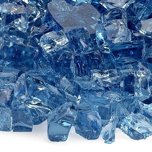 Piazza 0.5 in. Pacific Blue Fire Glass - 10 lbs PI2520477